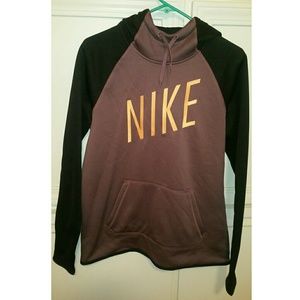 Women's Nike Therma-FIT Hoodie Purple Black